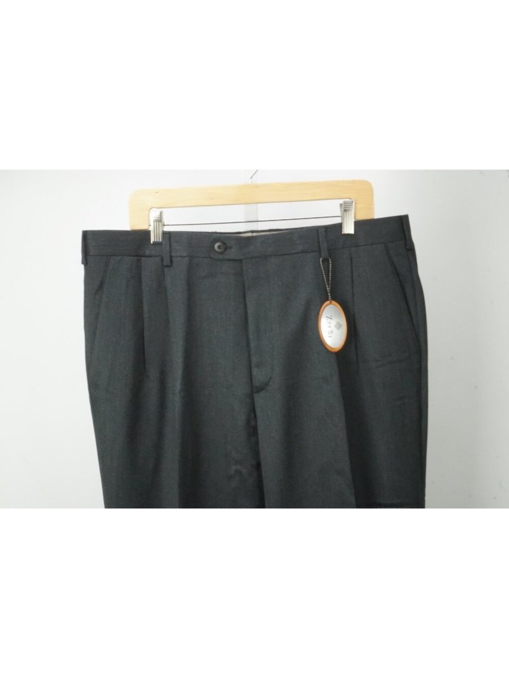 Zanella Johnny Dark Gray Wool Mens Dress Pants Sz 56 EU BRAND NEW